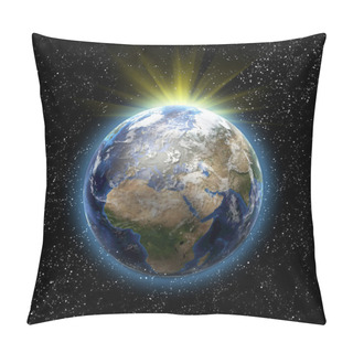Personality  Sun, Stars And Planet Earth Pillow Covers
