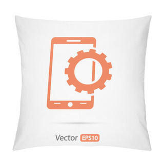 Personality  Mobile Smartphone Icon Pillow Covers