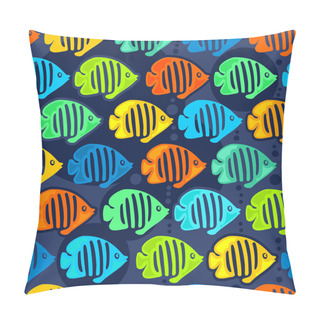 Personality  Seamless Background, Angel Fish Pillow Covers
