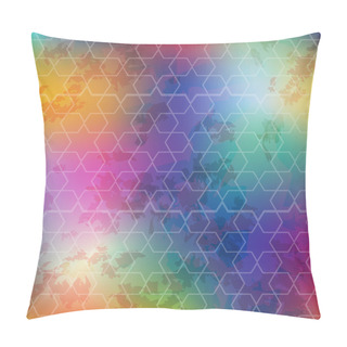 Personality  Colorful Abstract Background. Geometric Pattern With Stars. Grunge Texture. Modern Design. Image Can Be Used For Wallpapers, Textile, Wrapping, Web Banner, Print Pillow Covers