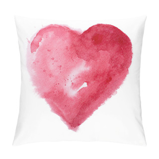 Personality  Watercolor Heart. Concept - Love, Relationship, Art, Painting Pillow Covers