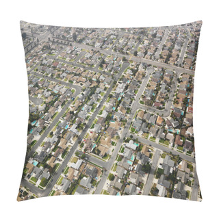 Personality  Aerial Of Urban Sprawl. Pillow Covers