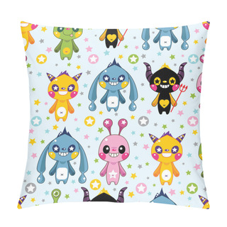 Personality  Seamless Monster Pattern Pillow Covers