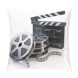 Personality  Film Reels And Clapper Board Pillow Covers