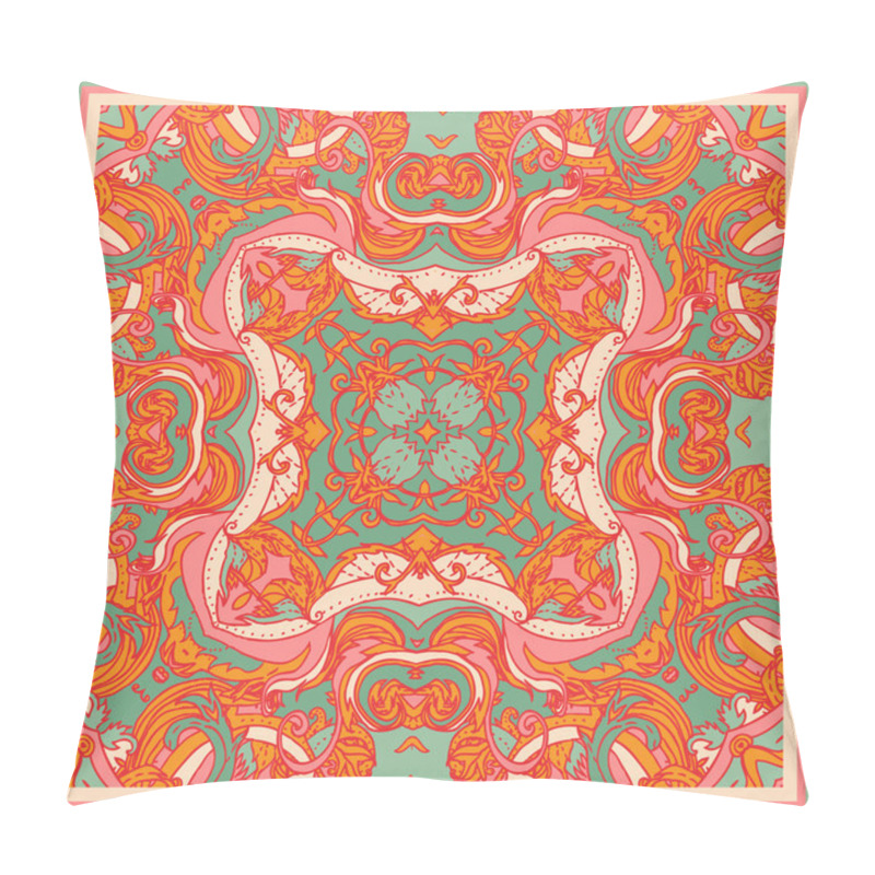 Personality  Floral paisley ornate seamless pattern pillow covers
