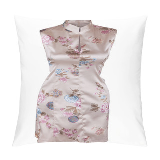 Personality  Female Satin Gown In Oriental Cheongsam Style Pillow Covers