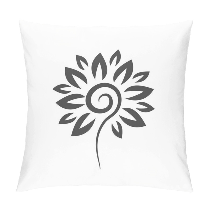 Personality  Pictograph Of  Flower Icon Pillow Covers