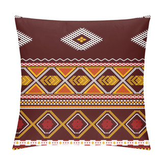 Personality  Seamless Elegant Ornamental Pattern. Africa Ethnic Art Theme. Pillow Covers