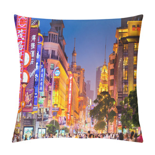 Personality  Shoppping Street In Shanghai Pillow Covers