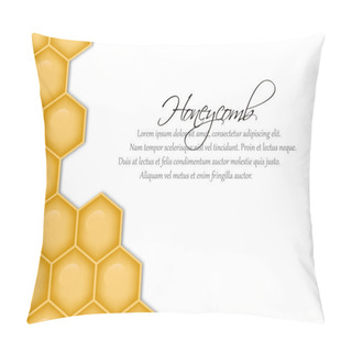 Personality  Vector Background With Structure Of Honeycomb Pillow Covers