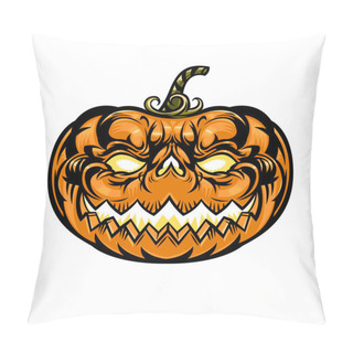 Personality  Detailed Funny Halloween Pumpkin Faces Pillow Covers