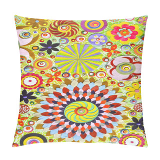 Personality  Floral Chaos Abstract Collage Pillow Covers