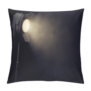 Personality  Stage Spotlight In Dark Background Pillow Covers