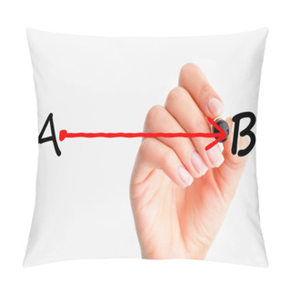 Personality  Point A To B Pillow Covers