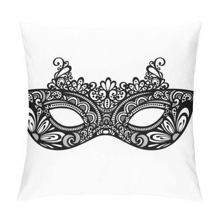 Personality  Beautiful Masquerade Mask (Vector) Pillow Covers