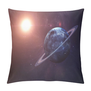 Personality  The Uranus With Moons From Space Showing All They Beauty. Extremely Detailed Image, Including Elements Furnished By NASA. Other Orientations And Planets Available. Pillow Covers