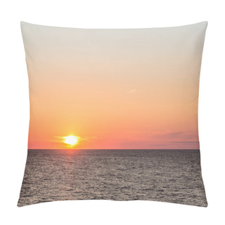 Personality  Sunset Over Calm Sea Pillow Covers
