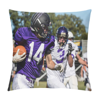 Personality  High School Football Action  Pillow Covers