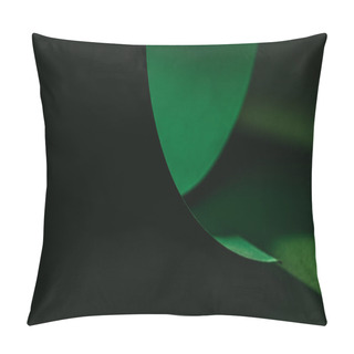 Personality  Green Warping Paper For Decoration On Black  Pillow Covers