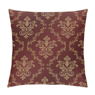 Personality  Seamless Damask Pattern. Vintage Classic Background Pillow Covers