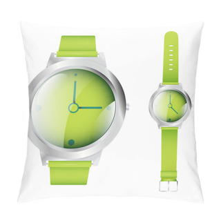 Personality  Wrist Watches,  Vector Illustration  Pillow Covers