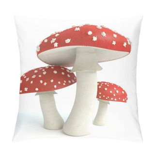 Personality  Amanita Mushrooms Pillow Covers