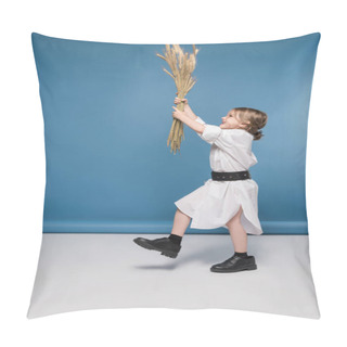 Personality  Little Girl With Wheat Ears  Pillow Covers
