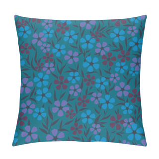 Personality  Vector Seamless Original Gentle Colorful Naive Flower Pattern Pillow Covers