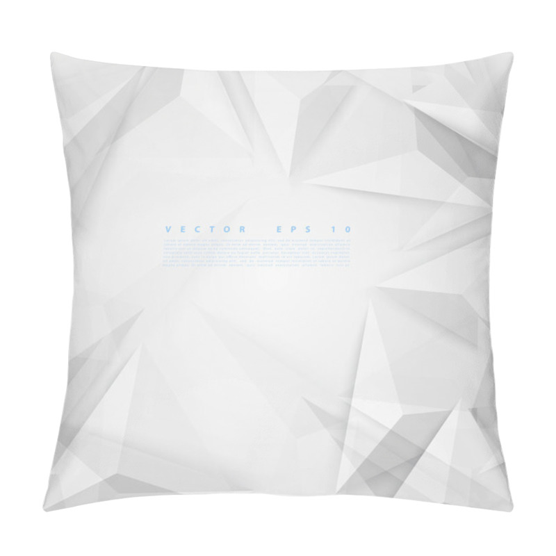 Personality  Vector Background Abstract Polygon Triangle. Pillow Covers
