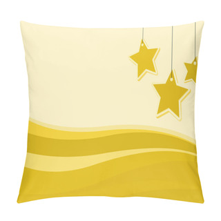 Personality  Background Design With Yellow Stars Pillow Covers
