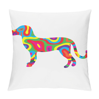 Personality  Dog Colorfully Pillow Covers