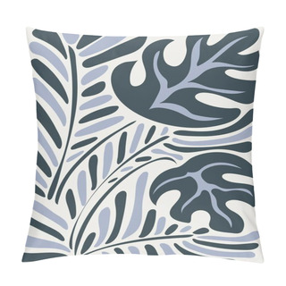 Personality  Abstract Botany Print In Naive Art Style Pillow Covers