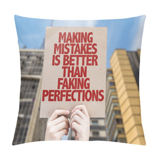 Personality  Making Mistakes Cardboard Pillow Covers