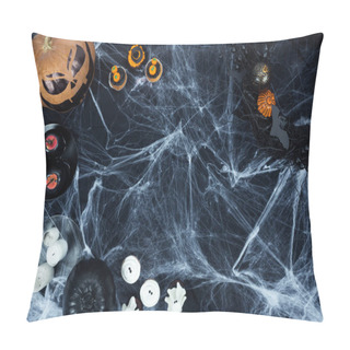 Personality  Halloween Decorations And Cobweb Pillow Covers