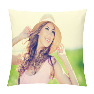 Personality  Happy Woman Pillow Covers