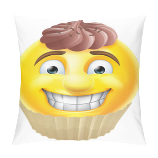 Personality  Chocolate Cake Emoji Emoticon Pillow Covers