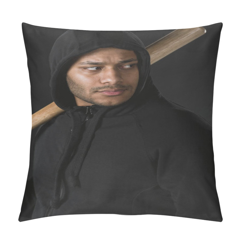 Personality  African American Robber With Baseball Bat Pillow Covers
