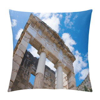 Personality  Apollo Temple. Delphi. Greece Pillow Covers