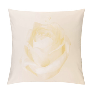 Personality  Elegant Light Yellow Pastel Rose, 3d Render Pillow Covers