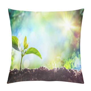 Personality  Growing Sprout - Beginning Of A New Life Pillow Covers