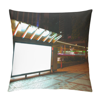 Personality  Blank Billboard At Night Pillow Covers