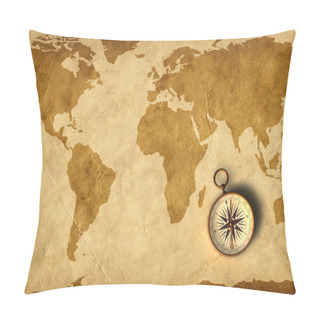 Personality  Old Compass - 3D Generated Pillow Covers