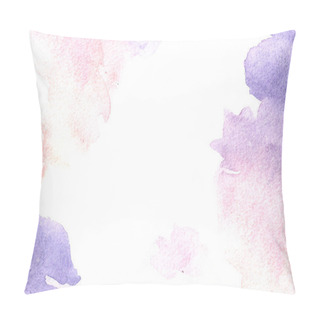 Personality  Watercolor Hand Painted Nude Pink And Purple Background, Watercolor, Gradient, Bisness Ang Greeting Cards Pillow Covers