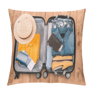Personality  Luggage Ready For Travel Pillow Covers