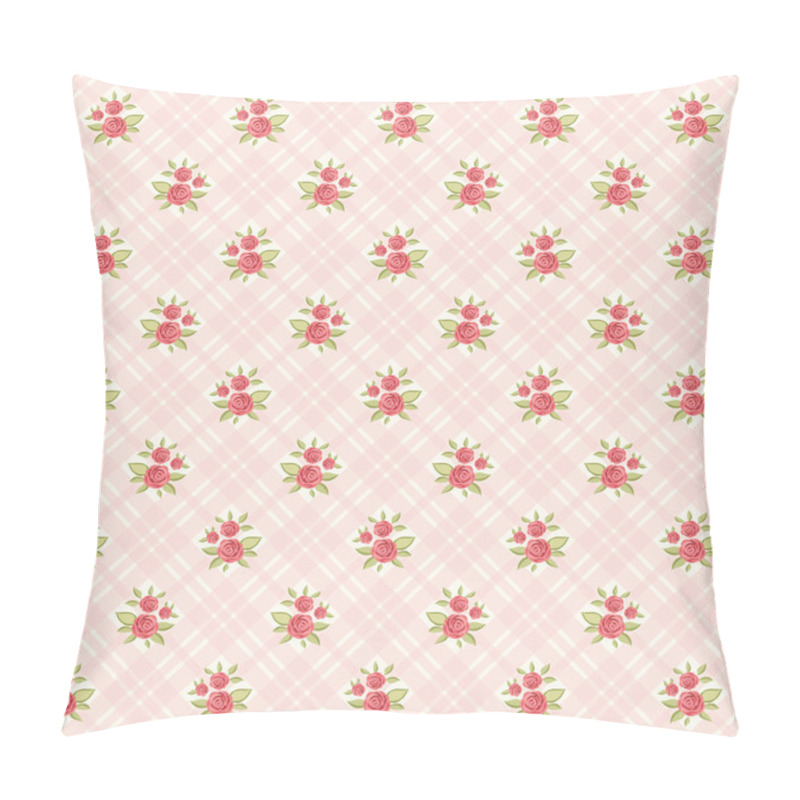 Personality  Floral background with roses pillow covers