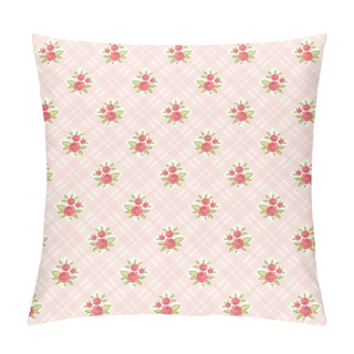 Personality  Floral Background With Roses Pillow Covers