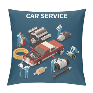 Personality  Car Service Concept Pillow Covers