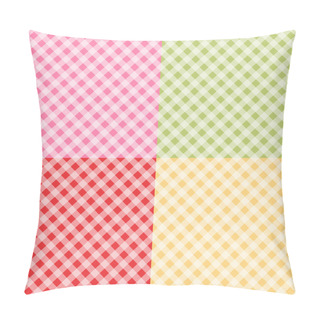 Personality  Retro Gingham Background Pillow Covers