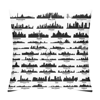 Personality USA Cities Set Pillow Covers