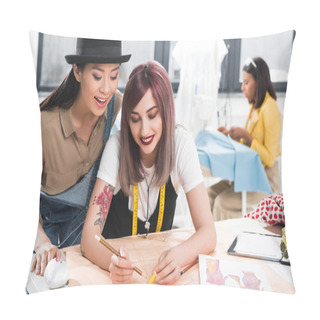 Personality  Fashion Designers Working On Project Pillow Covers
